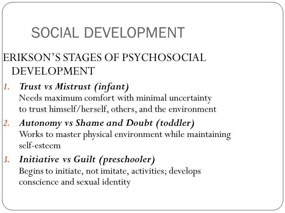 Eriksons psychosocial theory and tajfels social identity